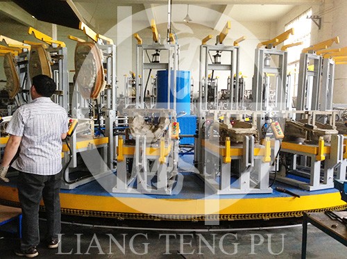 1-9 automatic motorcycle saddle foam line